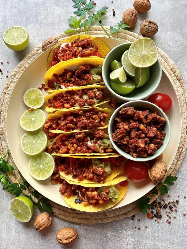 Tex Mex Tacos mit Walnusshack